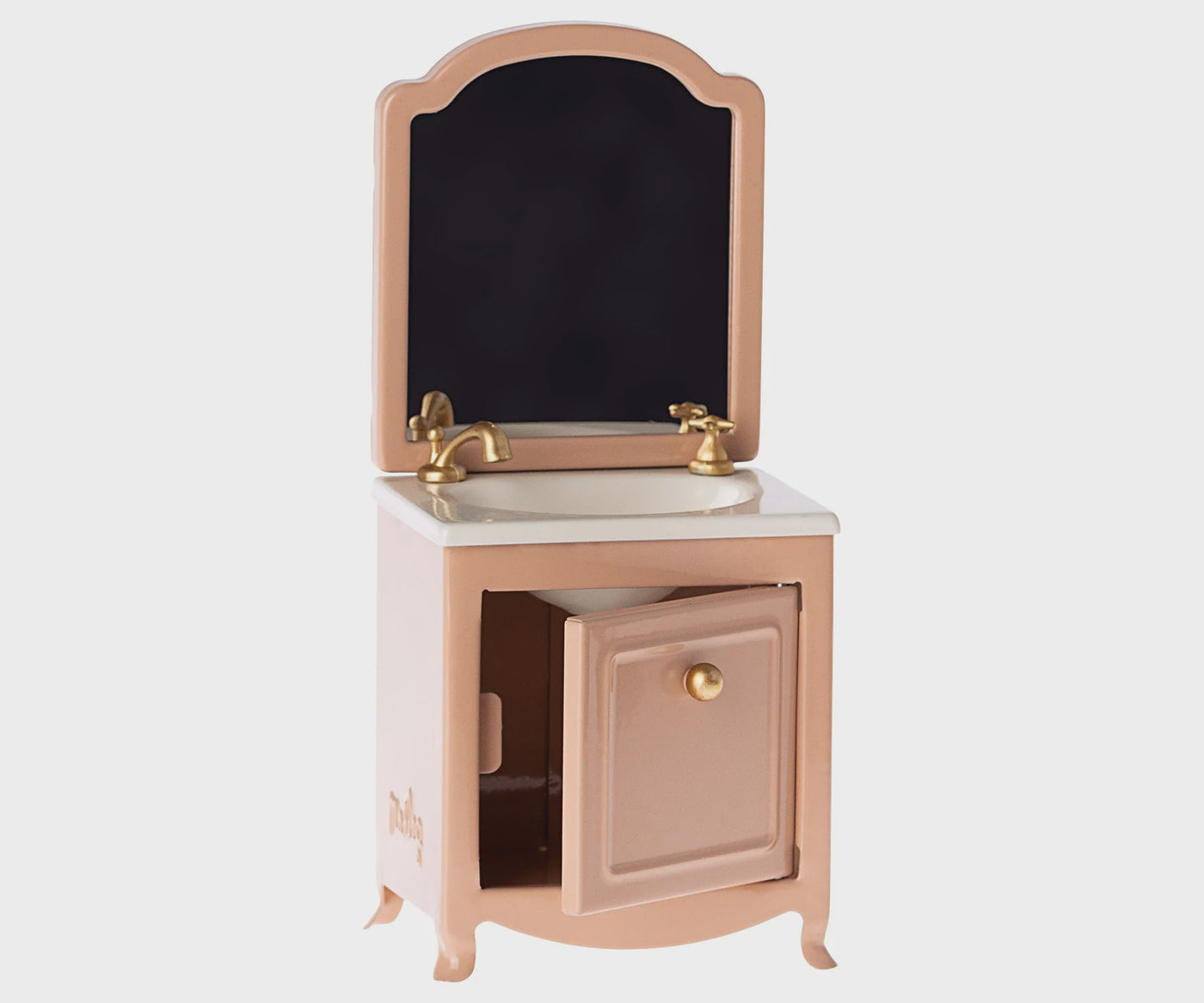 Maileg miniature sink dresser and mirror powder