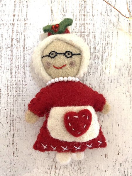 Pashom Felt Fairtrade Mrs Claus