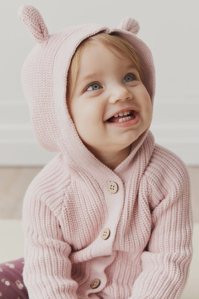 OG Bear Cardigan Old Rose