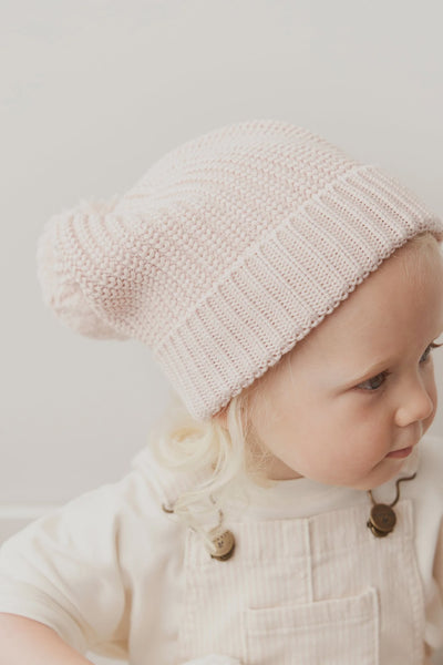 Aurelie Beanie Pink Clay 0-2yrs