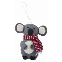 Koala with red scarf