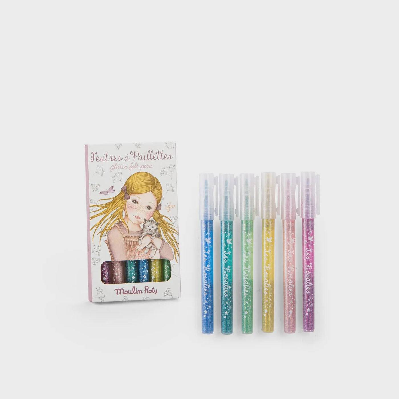 Les Rosalie Glitter Felt pens