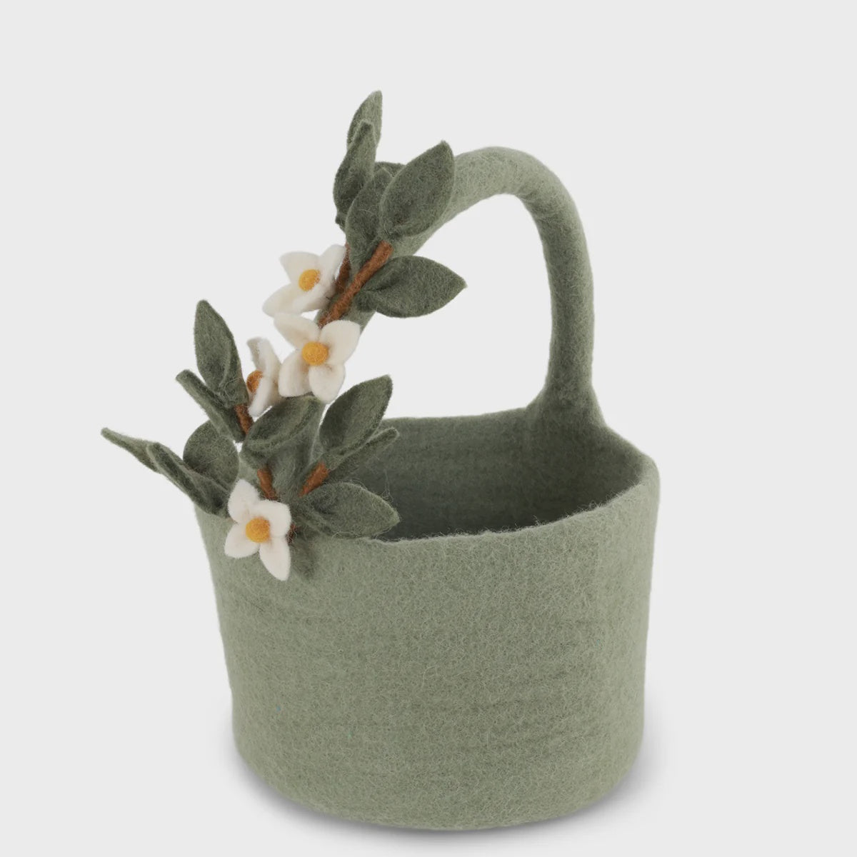 Gry & Sif  Basket Felted Flower garland