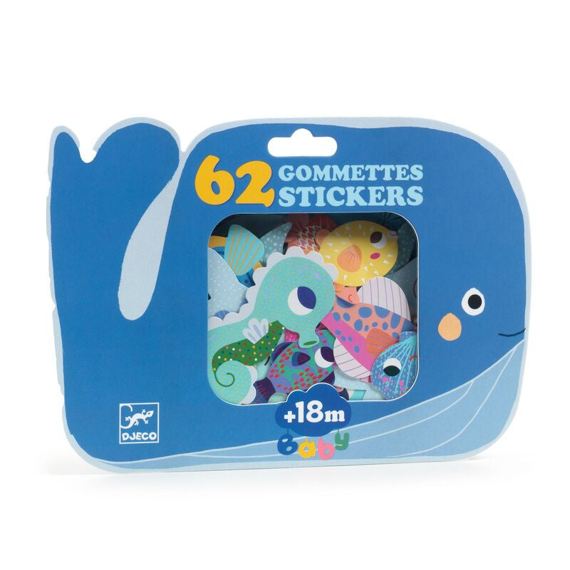 Sea Animal 62 Stickers set