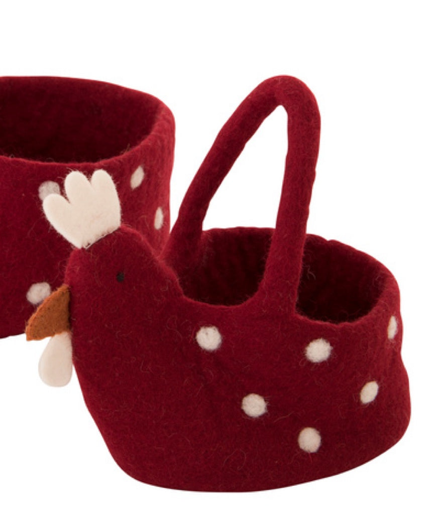 Pashom Chicken Basket small red