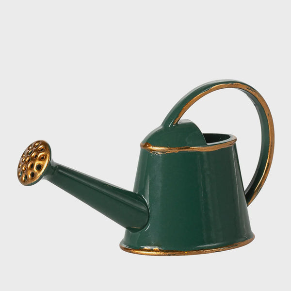 Maileg Watering Can mouse dark green