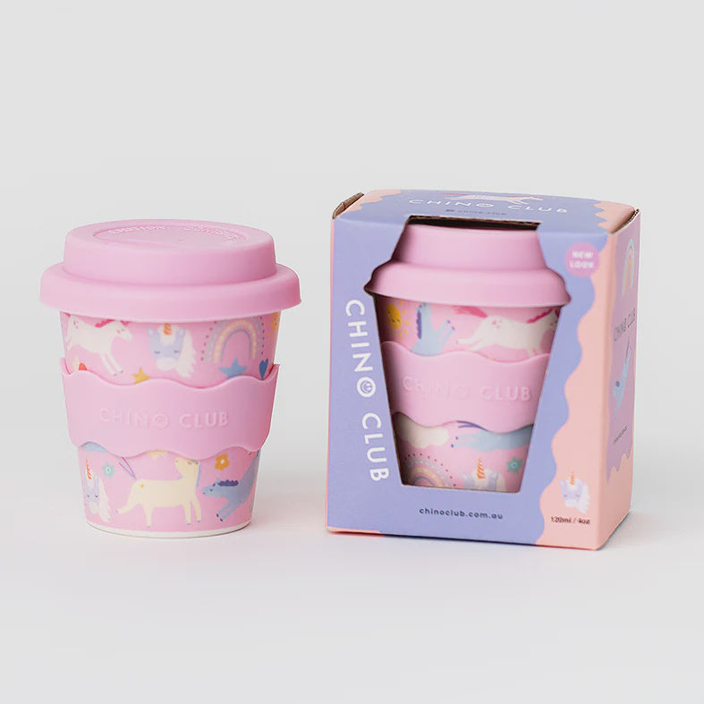 Pink Unicorn Babychino cup 4 oz