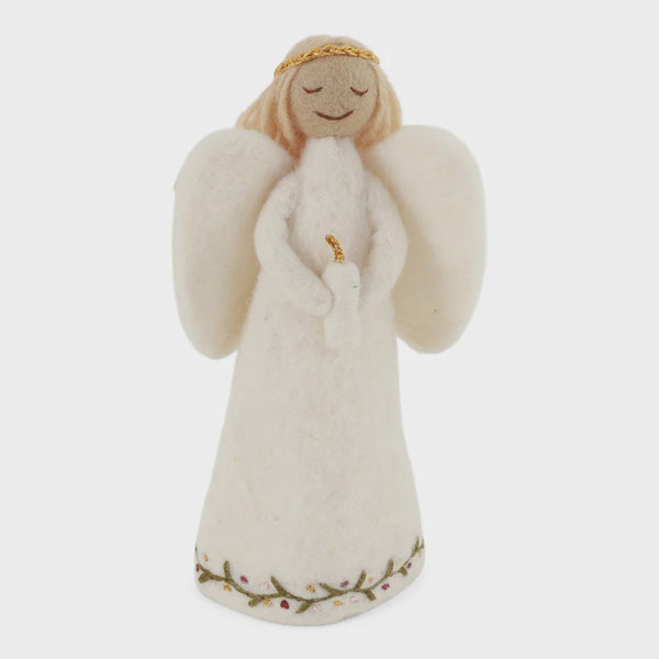Angel with Candle tree topper