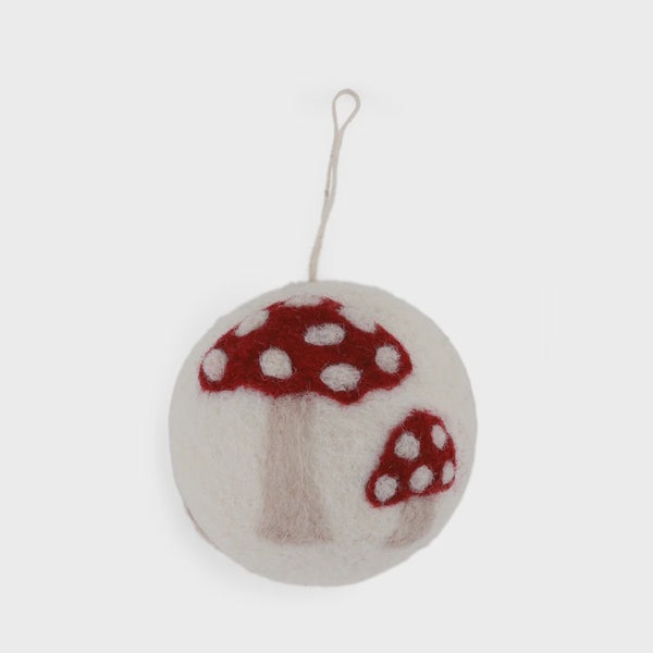Christmas Bauble mushroom
