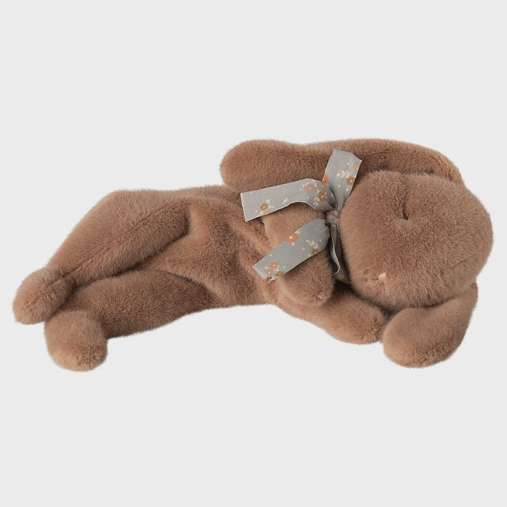 Maileg Sleeping Bunny Plush small brown