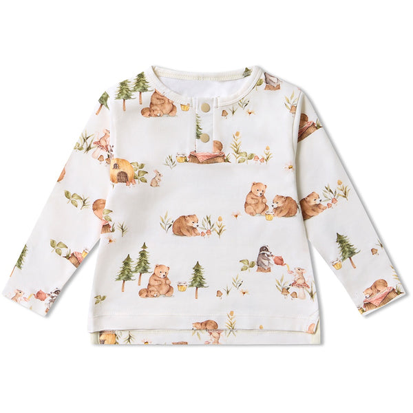 Bears Organic Long Sleeved Top