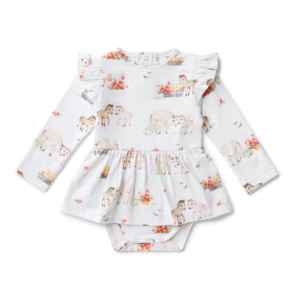 Pony Pals long sleeved Organic Dress