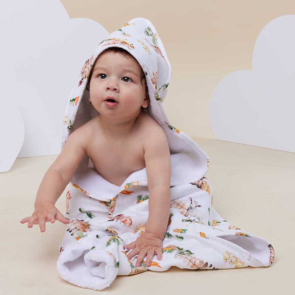 Farm Organic Hooded Baby Towel