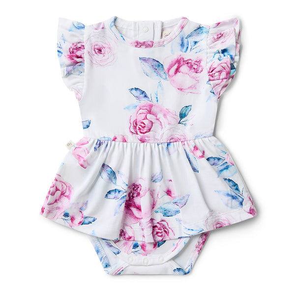 Lilac Skies Short Sleeved Dress