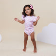 Unicorn short sleeve Organic Bodysuit with Frill