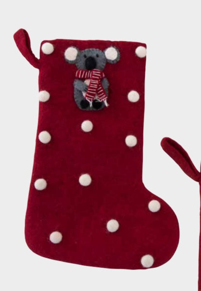 Pashom fair trade felt koala stocking