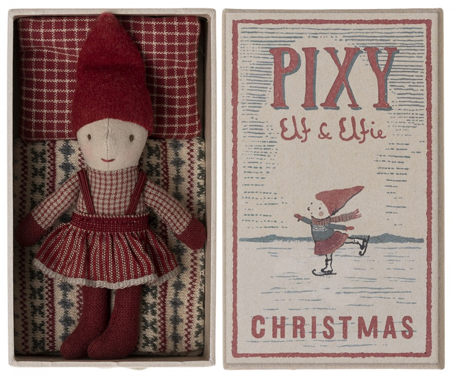 Maileg Pixy Elfie in Matchbox