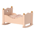 Maileg cradle baby mouse rose