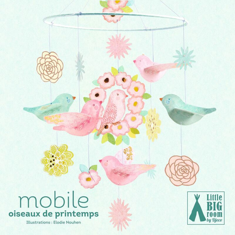 Djeco Spring Birds Paper Mobile