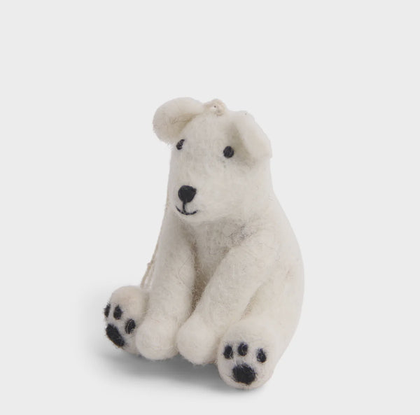 Polar Bear Felt Decoration