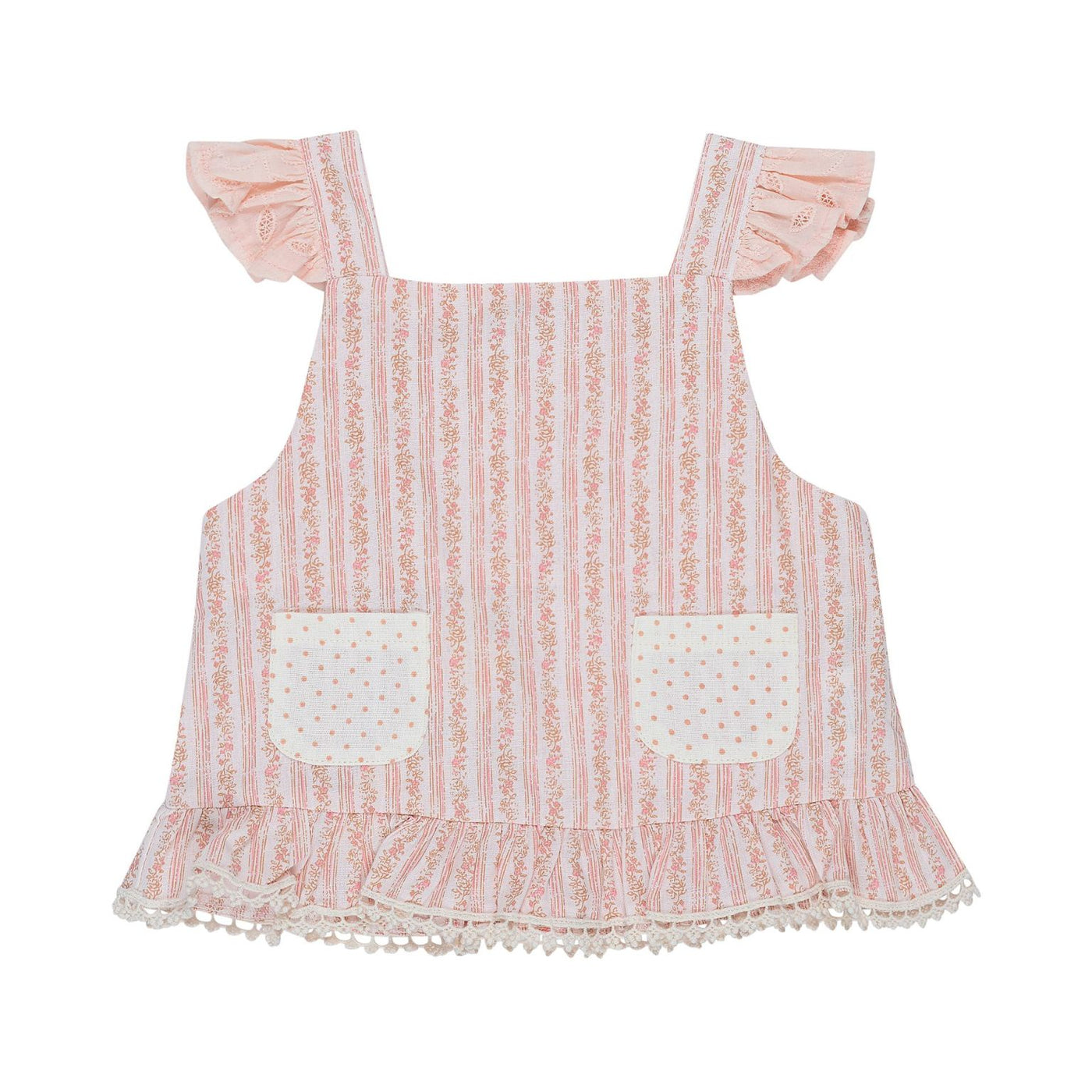 London Pink Soft Pink Pinafore Dress