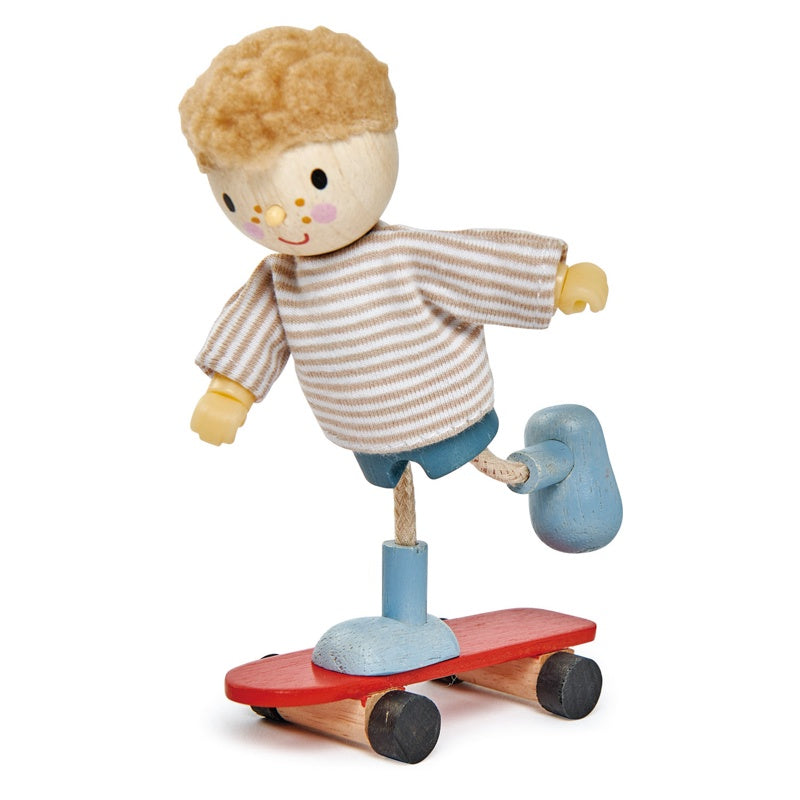 Tender Leaf toys Edward and skateboard flexible limbs