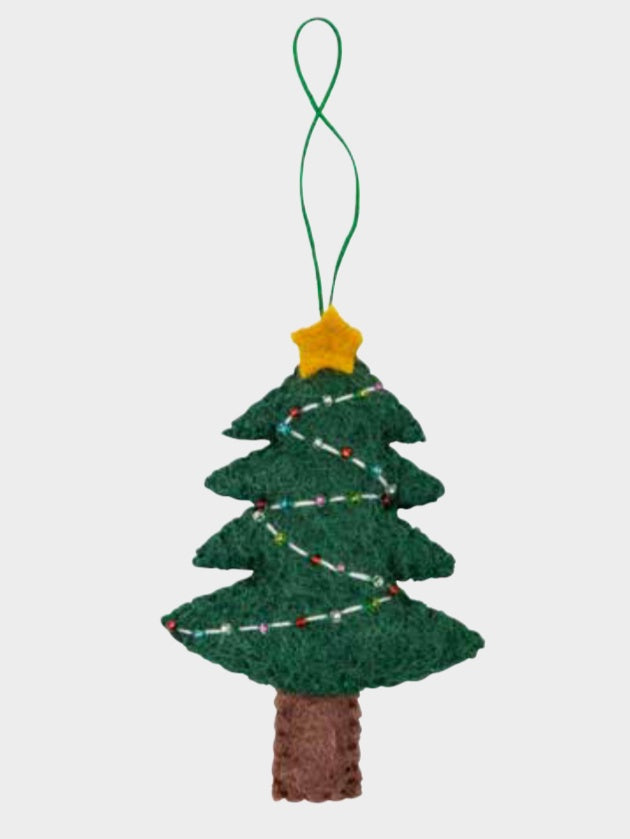 Pashom fair trade felt Xmas tree with star