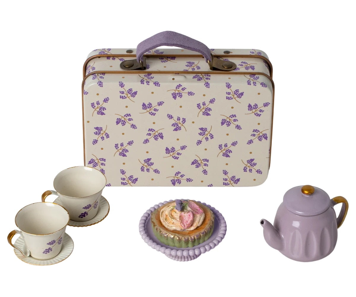 Maileg Afternoon Tea Set Purple Madelaine