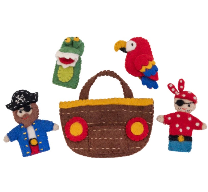 Pashom Pirate Ship finger puppet playbag