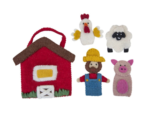 Pashom Farmyard finger puppet play bag