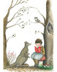 Michelle Pleasance Cards  children climbing tree with friends