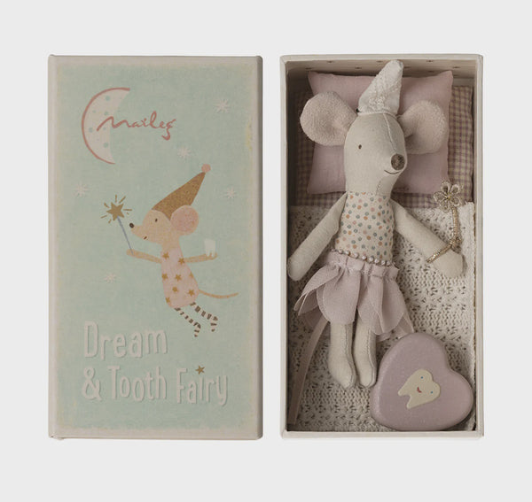 Maileg Tooth Fairy Mouse little sister in box