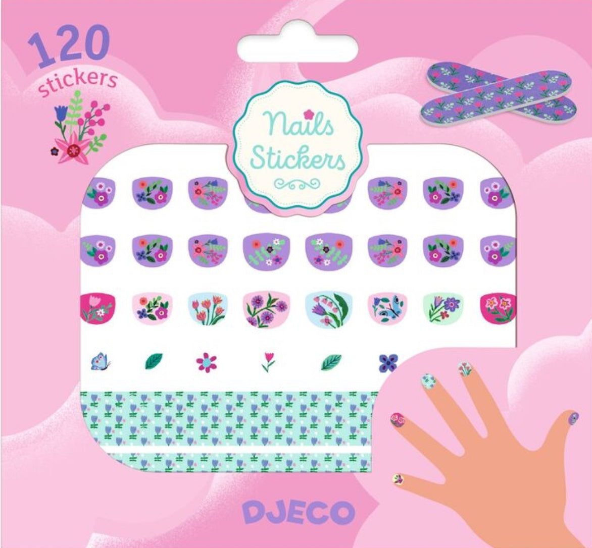 Djeco Flower Nail Stickers 120