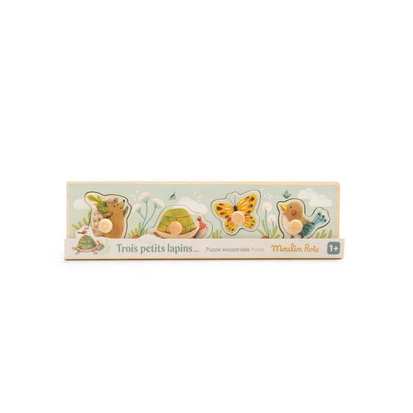 Trois Petit Lapins Peg puzzle