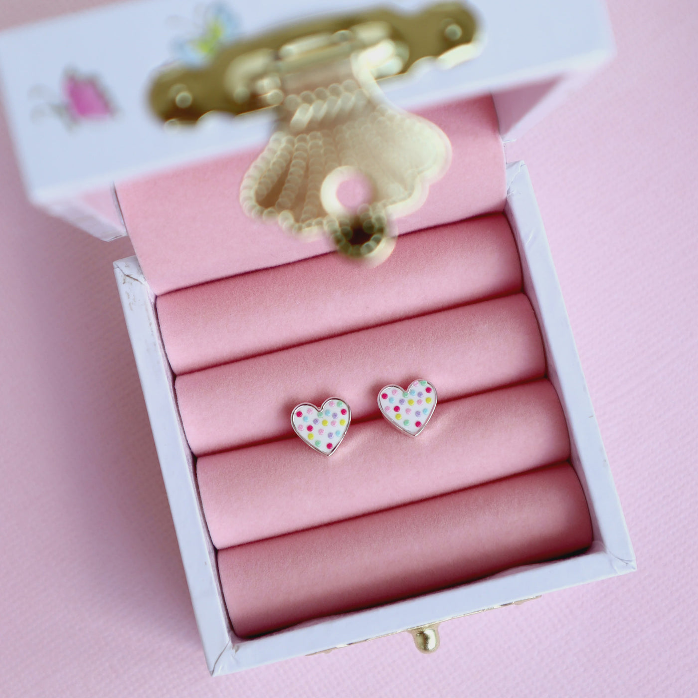 Lauren Hinkley Confetti Heart earrings