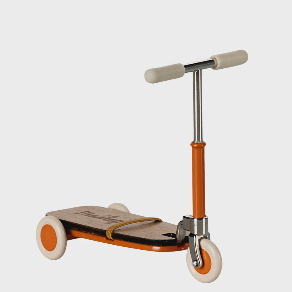 Maileg Kick Board Scooter Mouse Orange