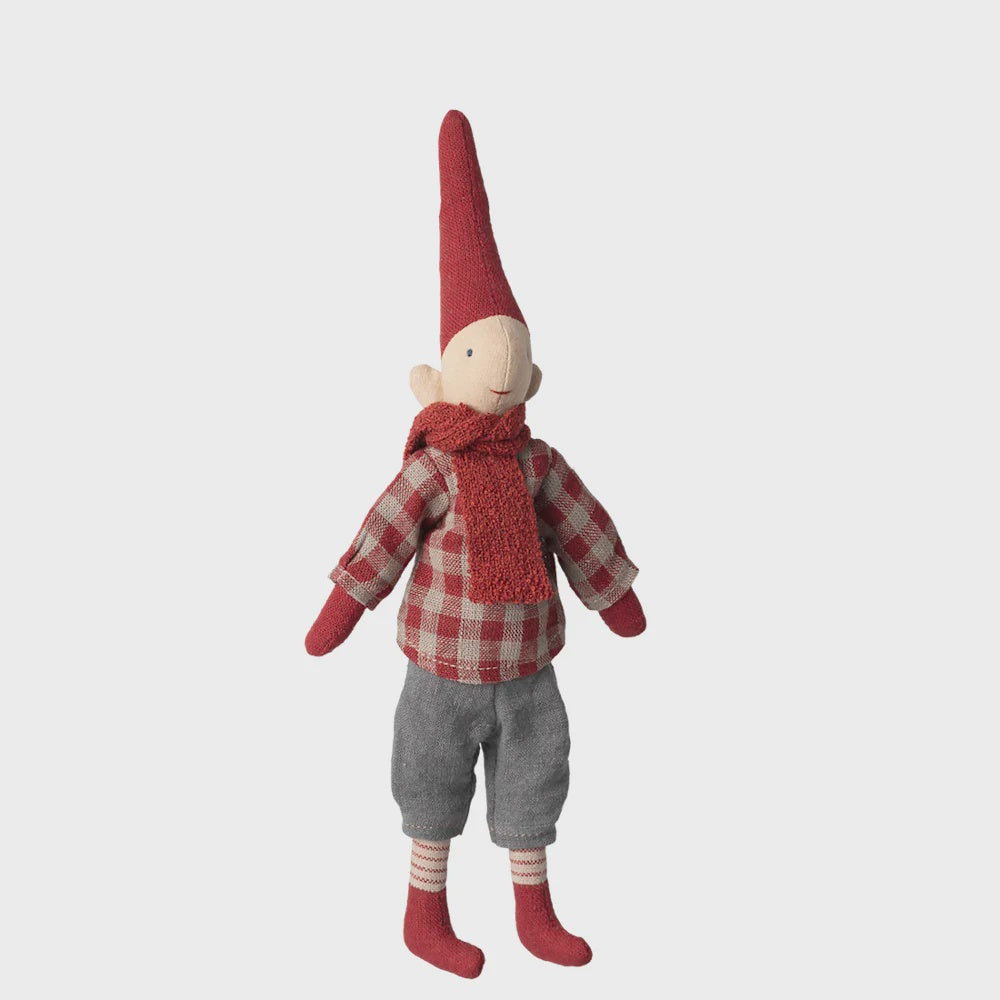 Maileg Pixy Size 1 Red Chequered Shirt