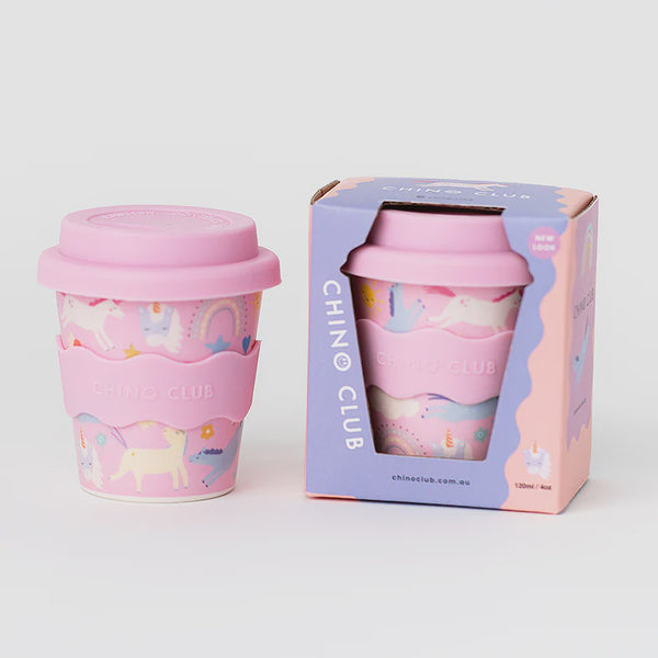 Pink Unicorn Babychino cup 4 oz
