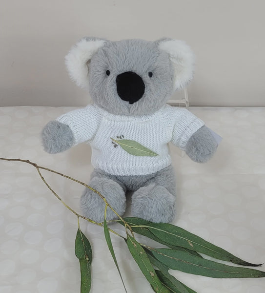 Kip the Koala mini soft toy with jumper