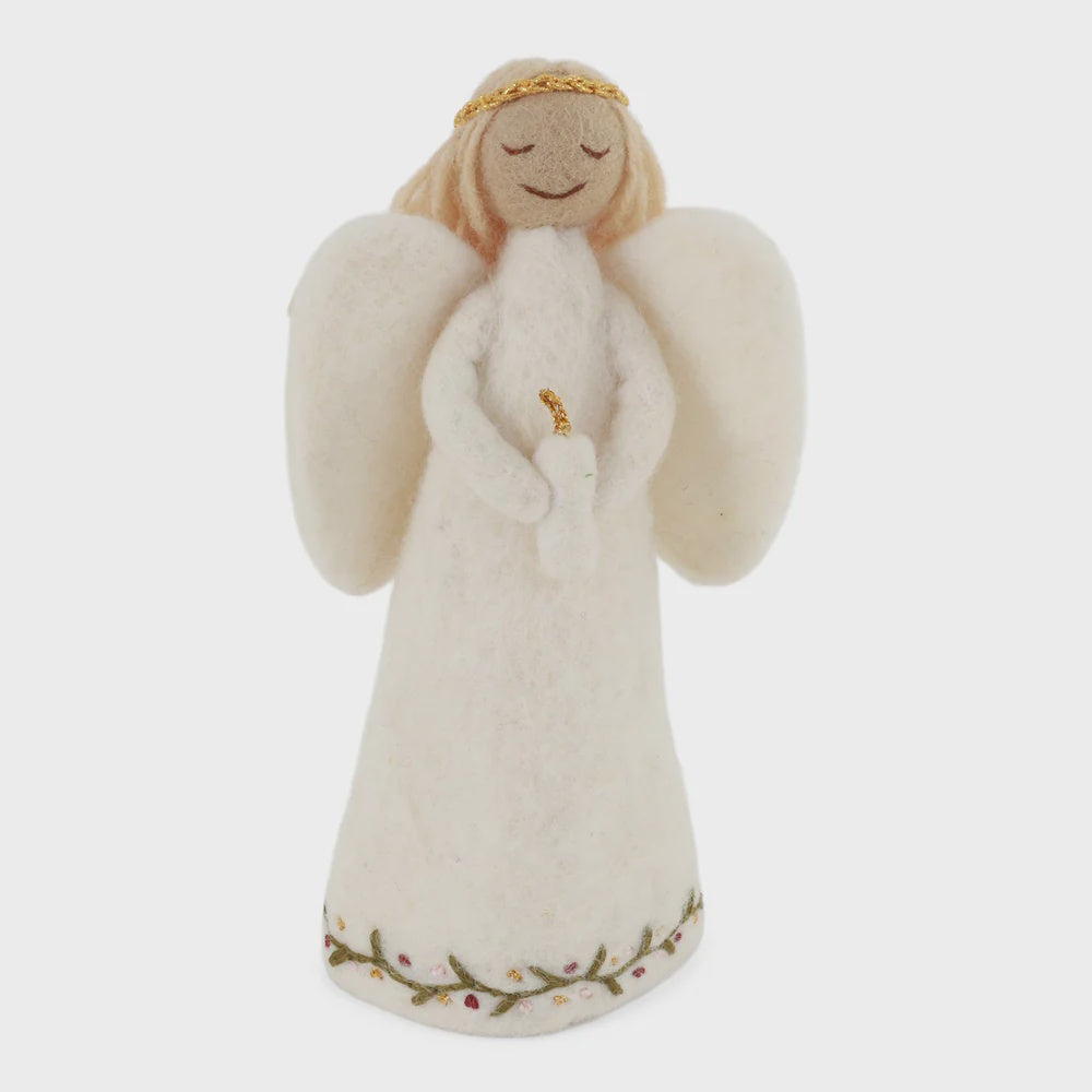 Angel with Candle tree topper