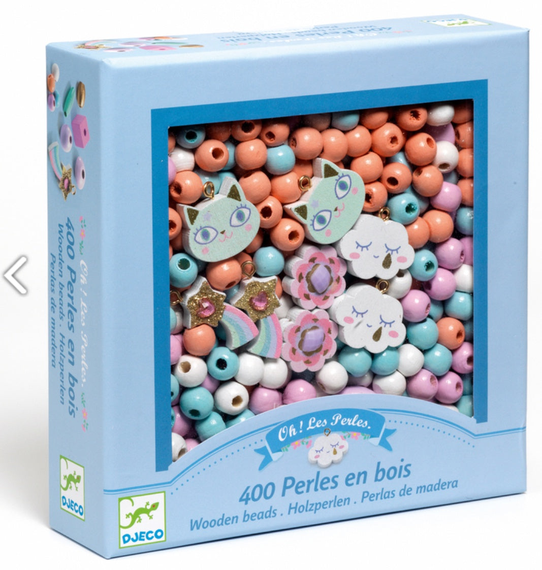 Rainbow Wooden Beads