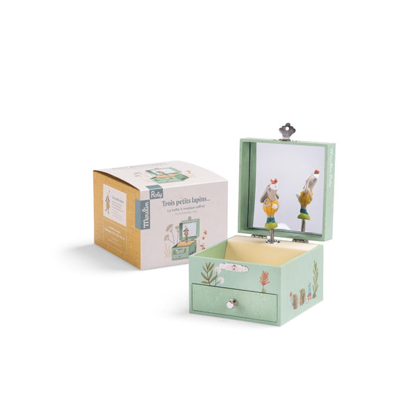 Trois Petits Lapins musical jewellery box