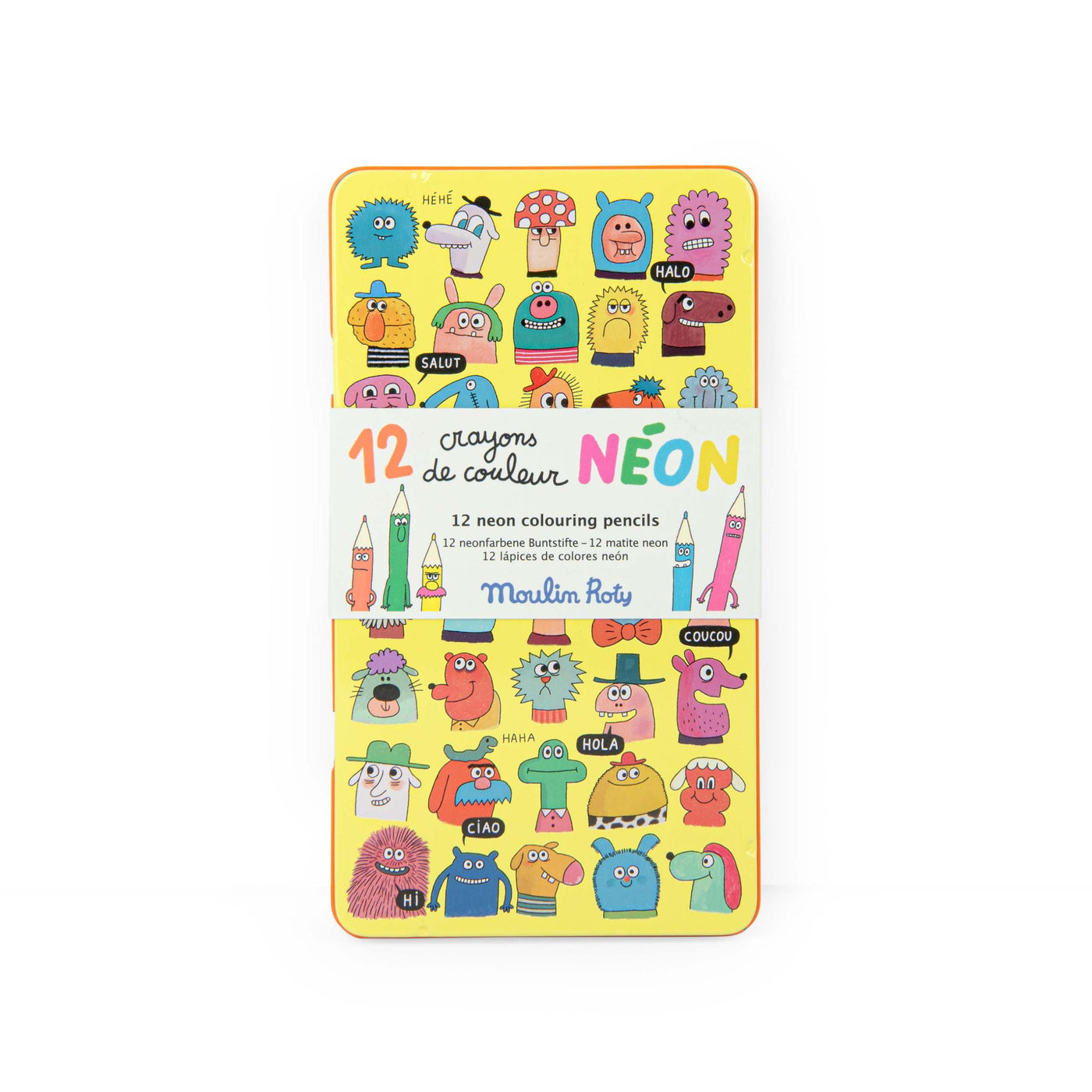 Les Schmouks 12 neon colouring pencils