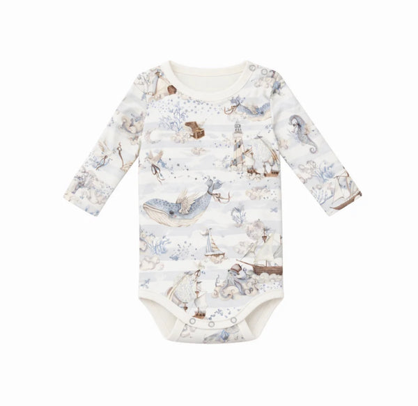 Confetti Kidz Magic Ocean long sleeve bodysuit