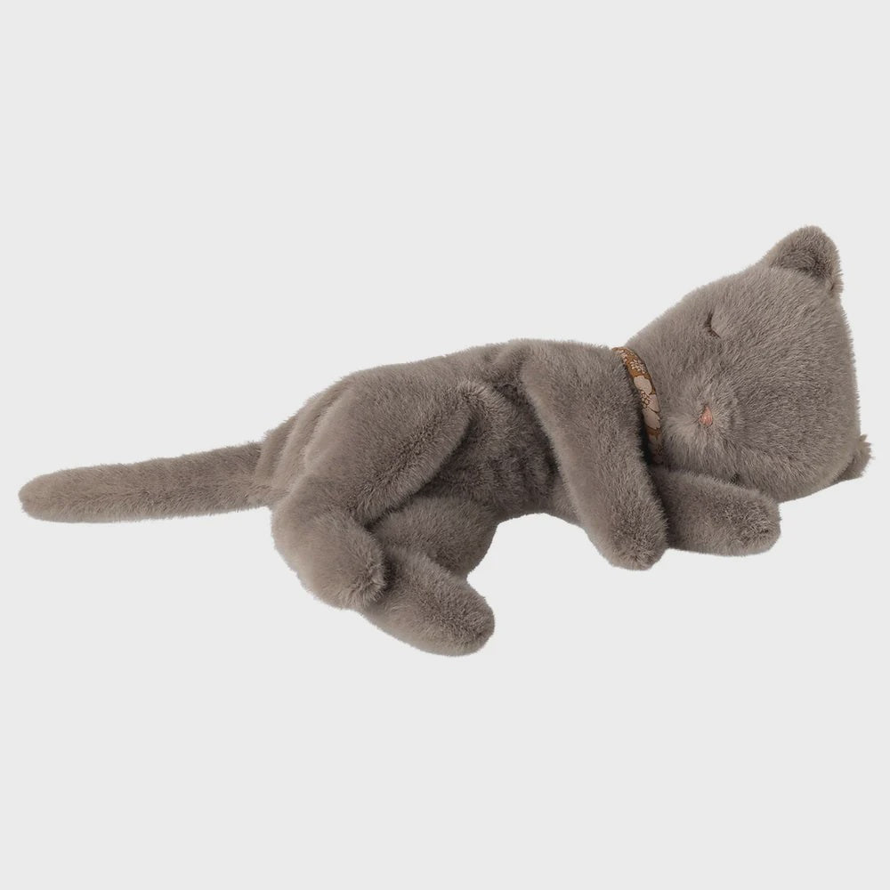 Maileg Sleeping Kitten Plush small grey