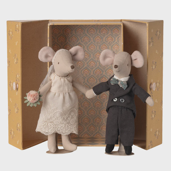 Maileg Wedding Mice  Couple in Box Mum and Dad