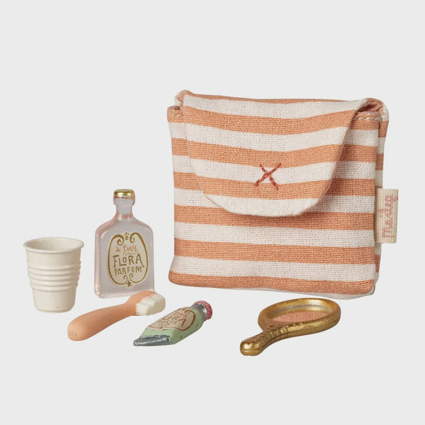 Maileg toothbrush set Mouse Coral