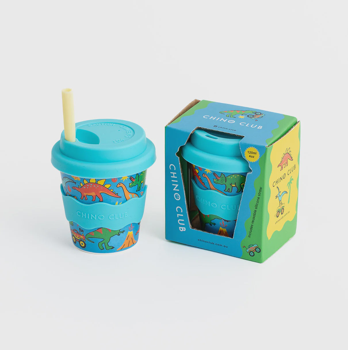Dinosaurs and Monster Trucks Babychino 4oz