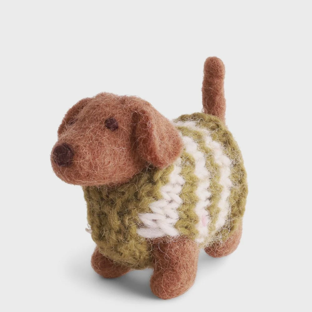 Gry & Sif Felted dog Dachshund