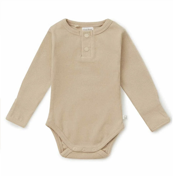 Peeble Long Sleeved Organic Bodysuit